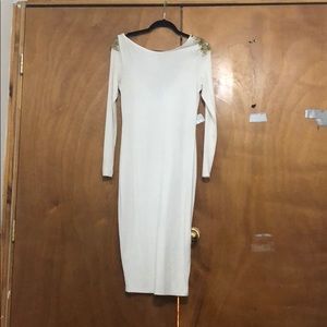 White Midi body con ASOS dress